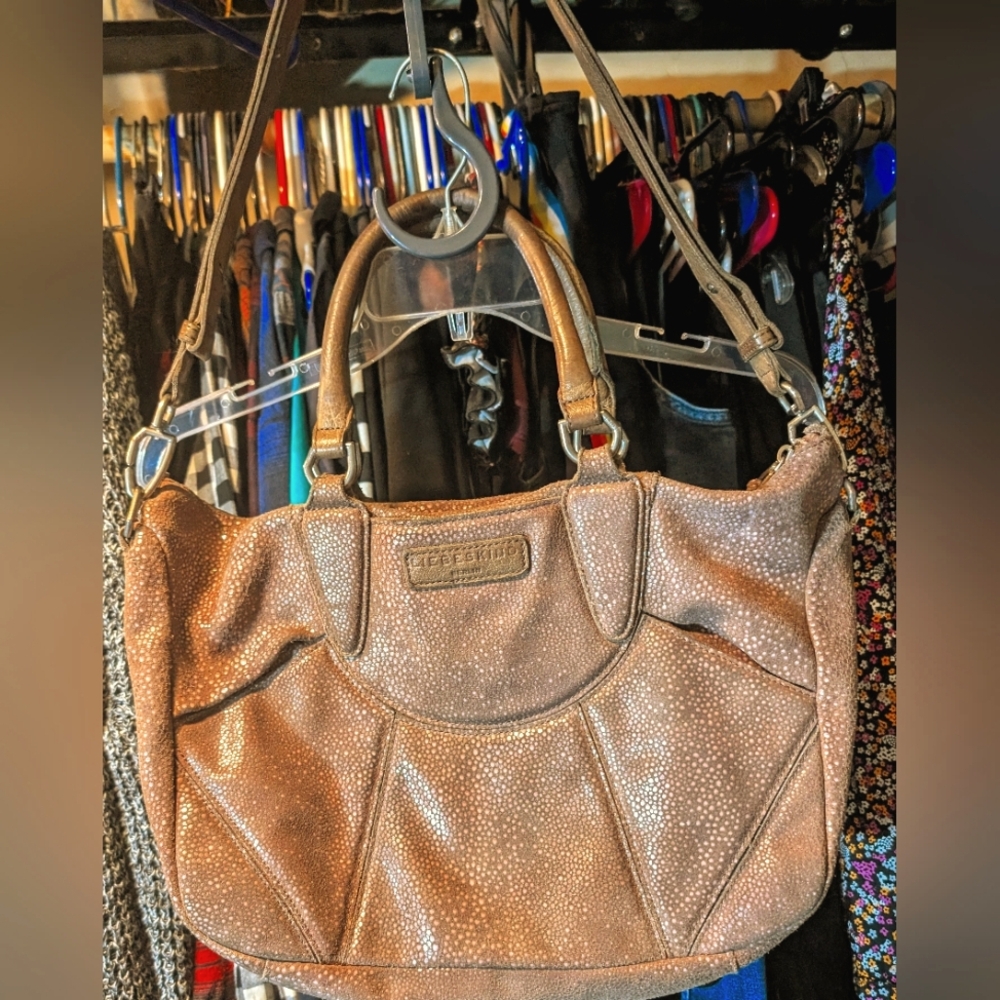 Liebeskind Berlin Tan Esther F7 Stingray Leather Crossbody Bag